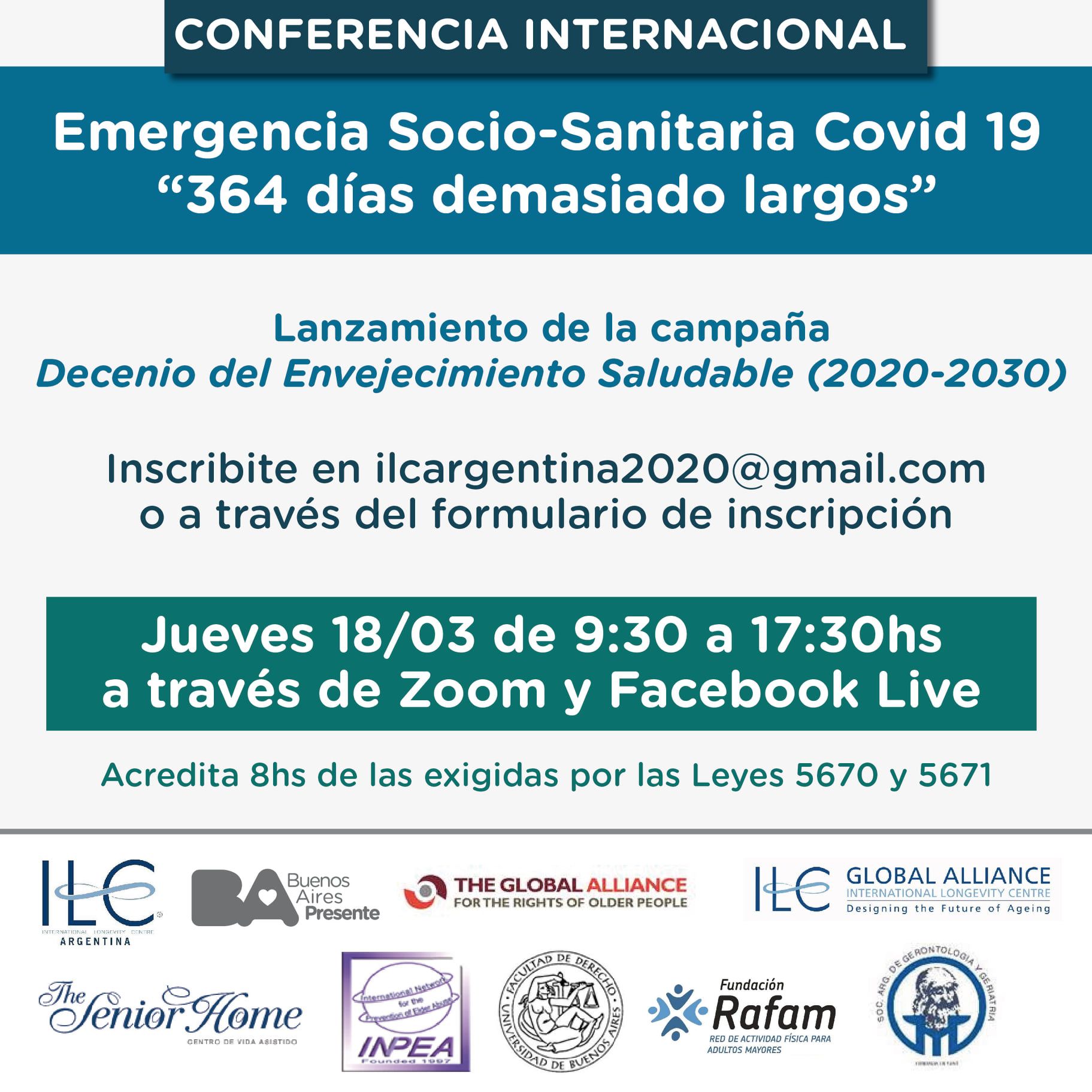 “Emergencia Socio- Sanitaria Covid 19 “364 días demasiados largos “