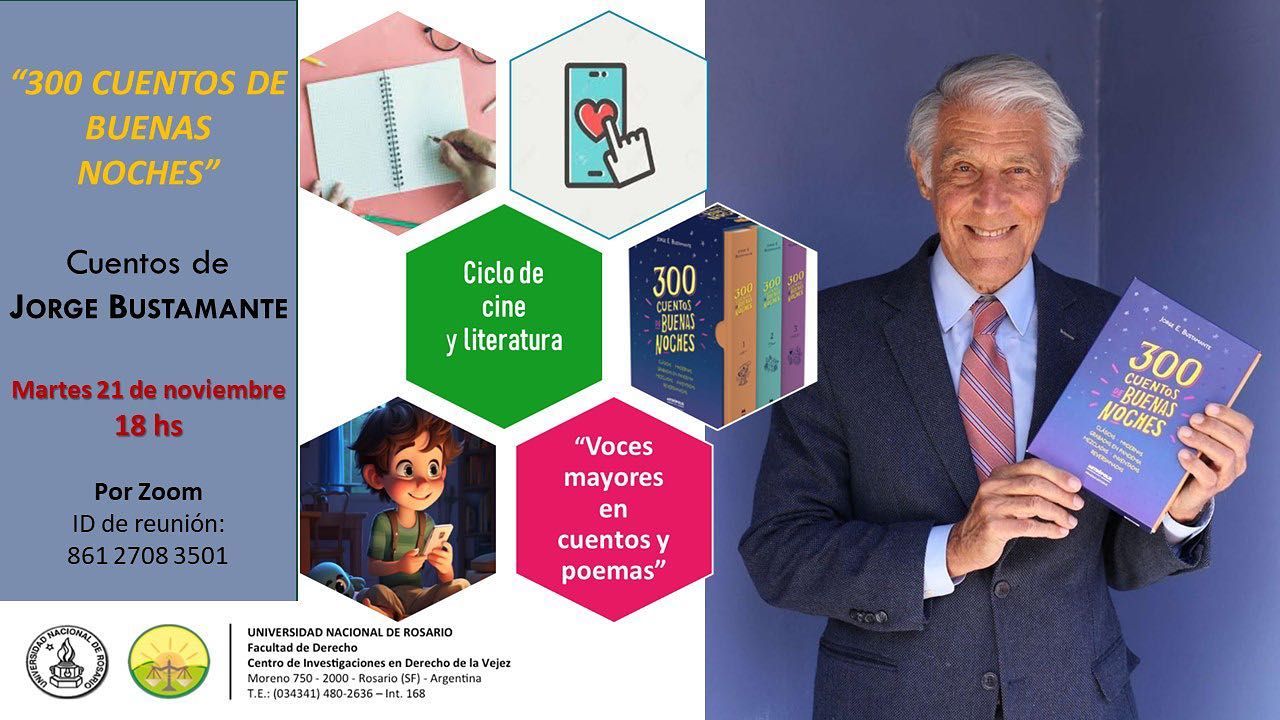 Ciclo de Cine y Literatura ‘’Voces mayores en cuentos y poemas’’