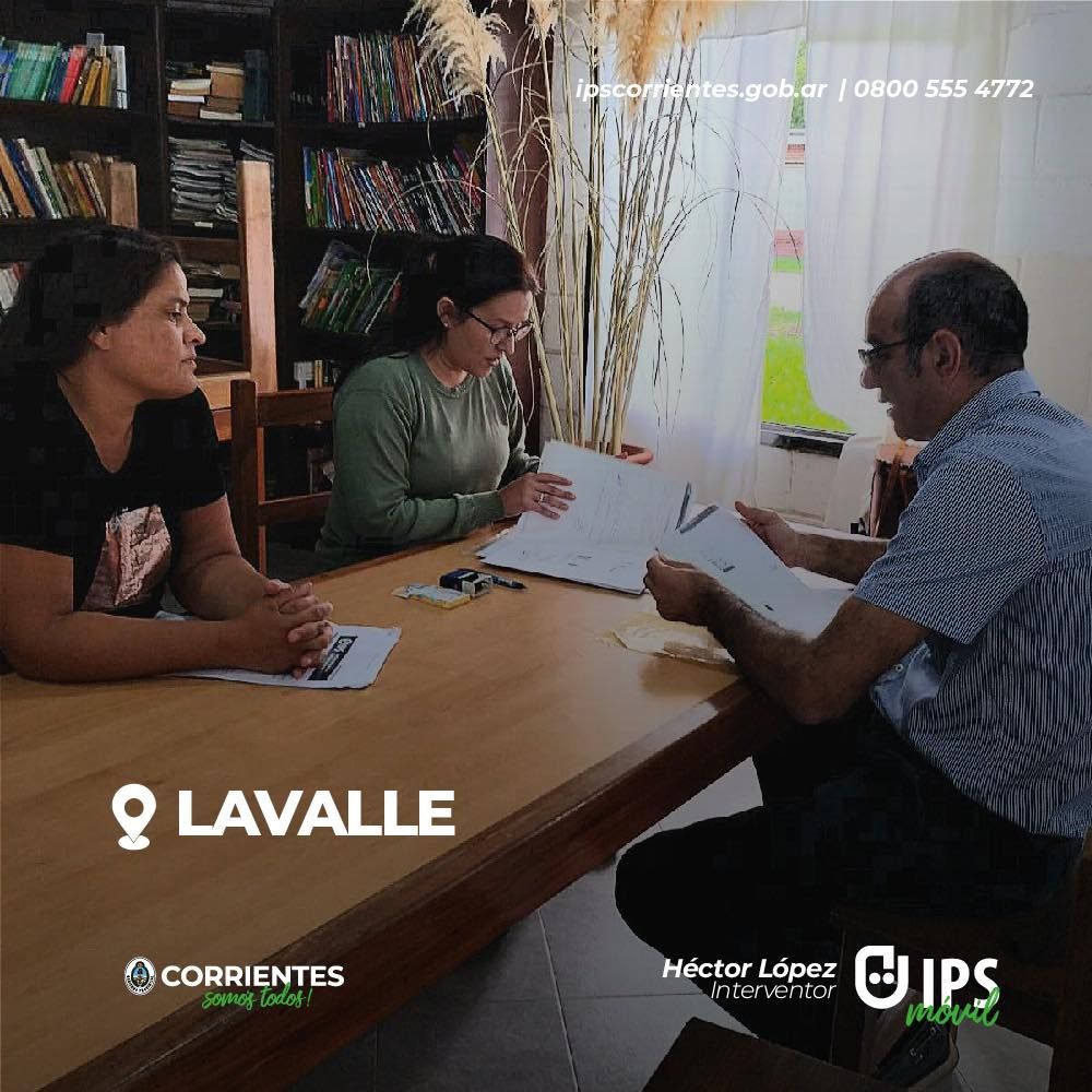 Visita de las oficinas móviles de IPS Corrientes en julio