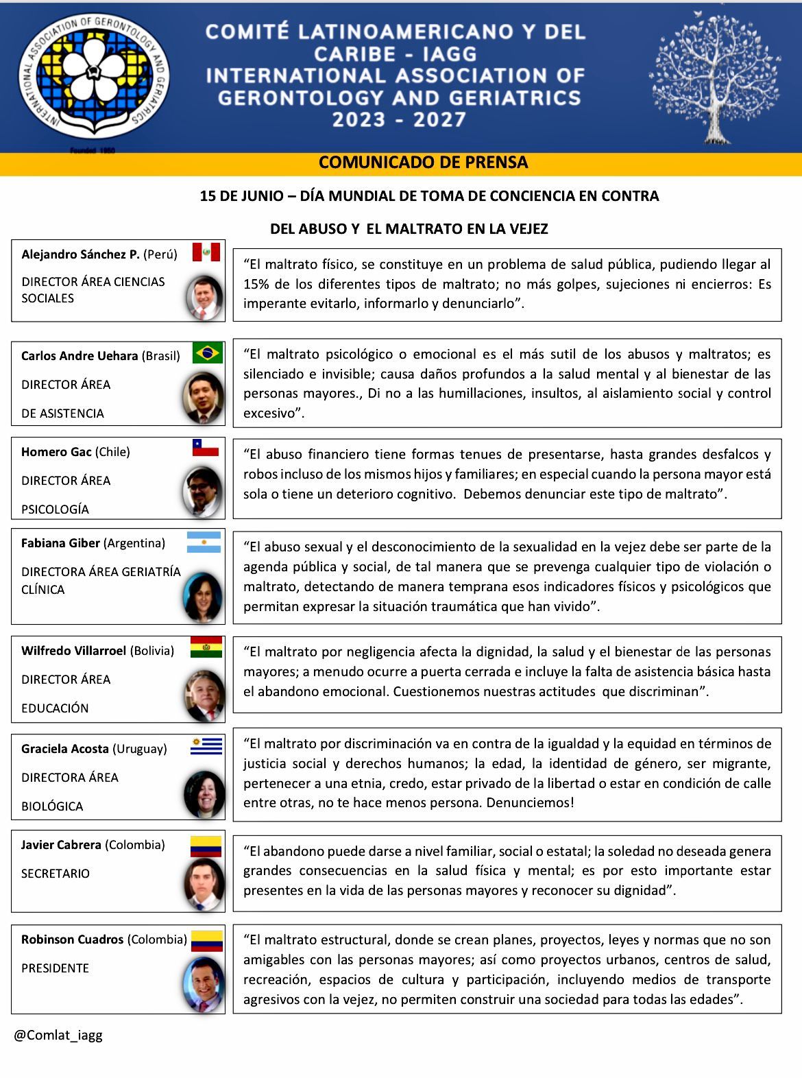 Voces latinoamericanas unidas contra el abuso y el maltrato