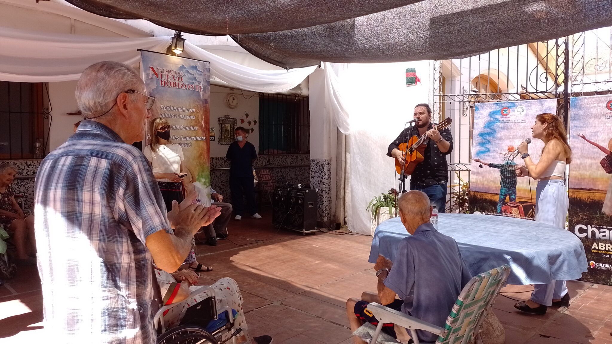 “Chamamé con todos” llegó al Geriátrico “Nuevo Horizonte”