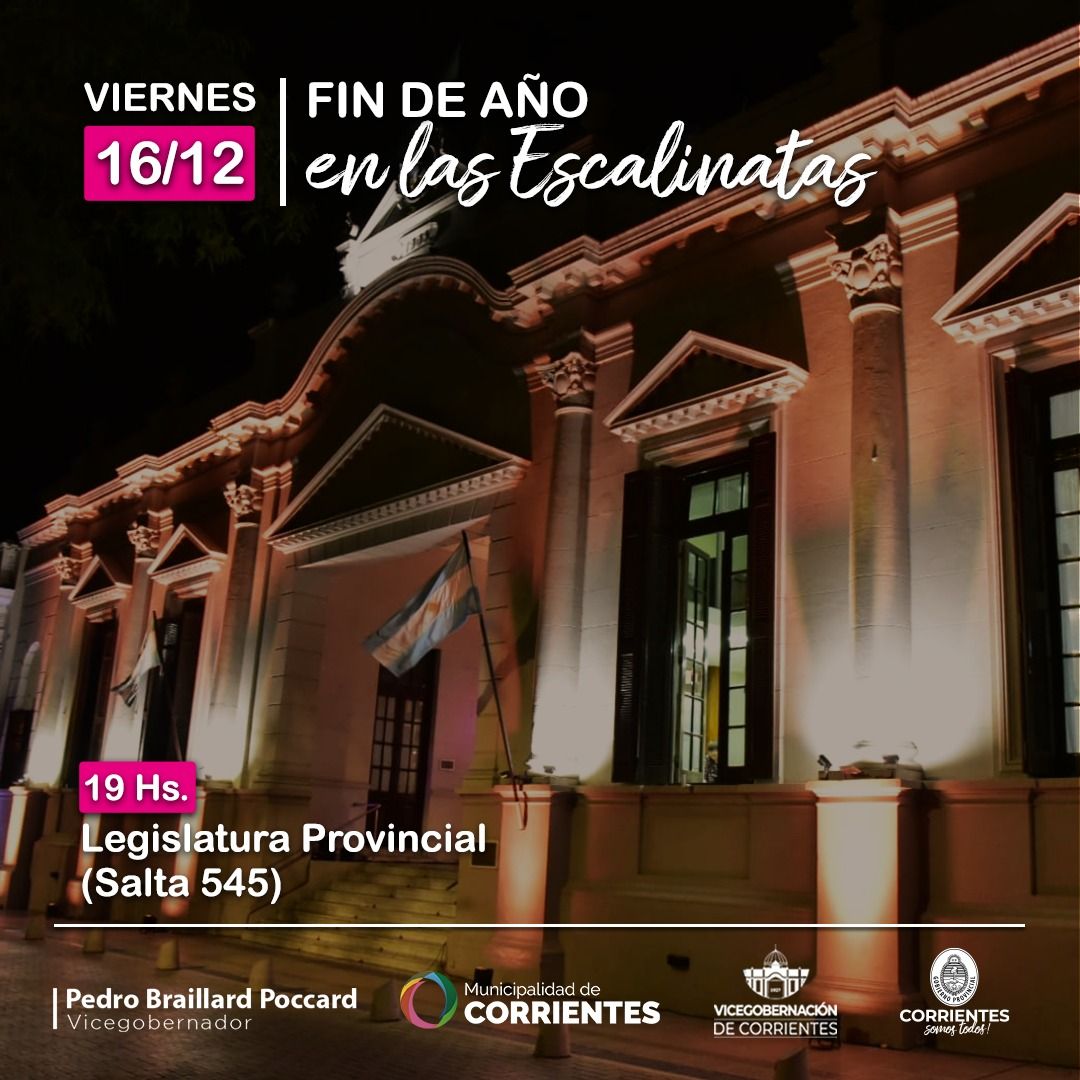 Fin de año en las escalinatas del Teatro Vera