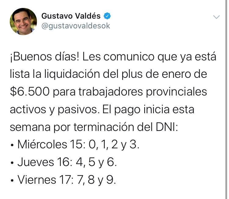Provincia paga plus de $6.500 y vuelca otros $520 millones al mercado local