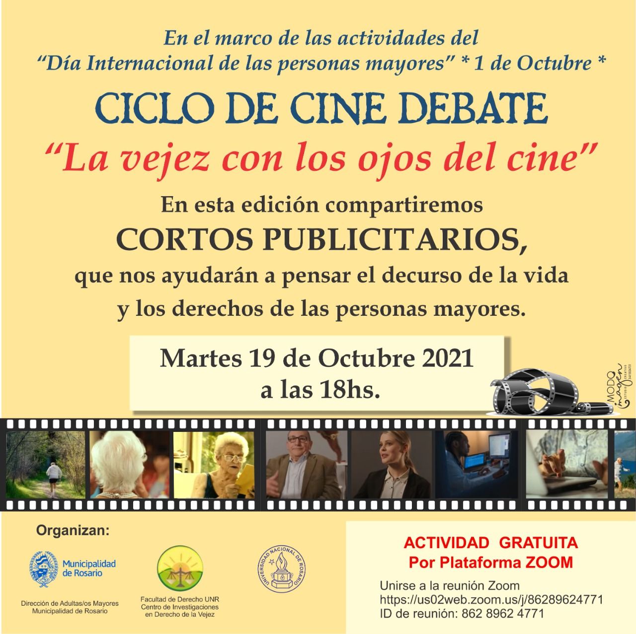 Ciclo de Cine Debate “La vejez con los ojos del cine”