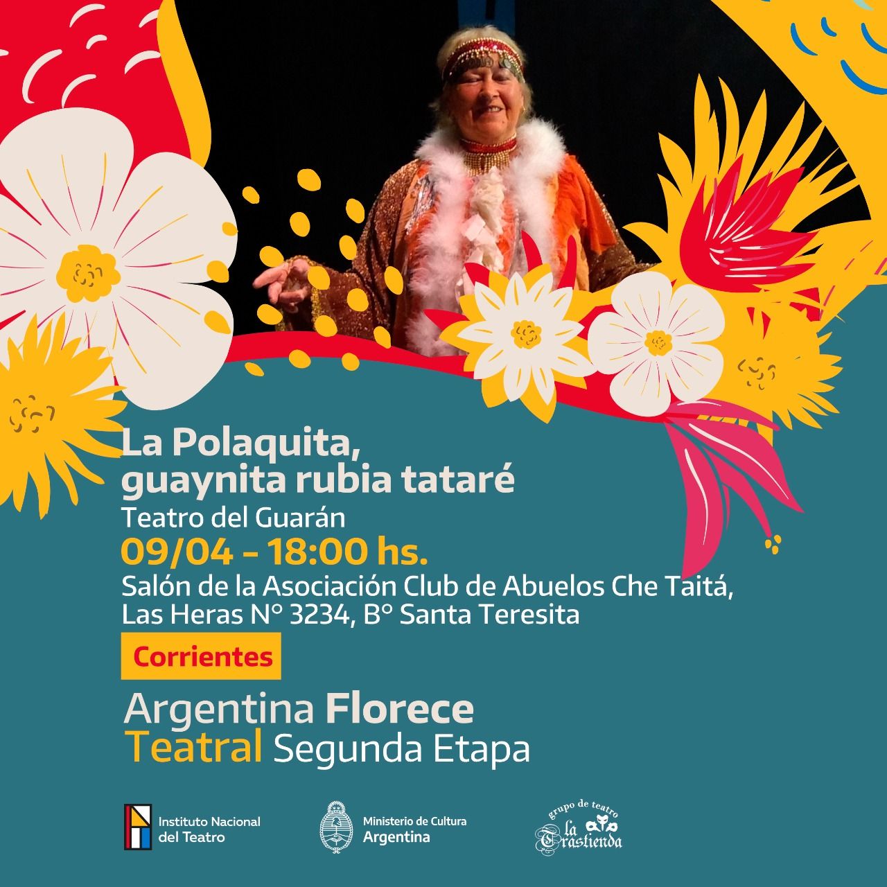 “La Polaquita” se presentará en el Club de Abuelos “Che Taitá”