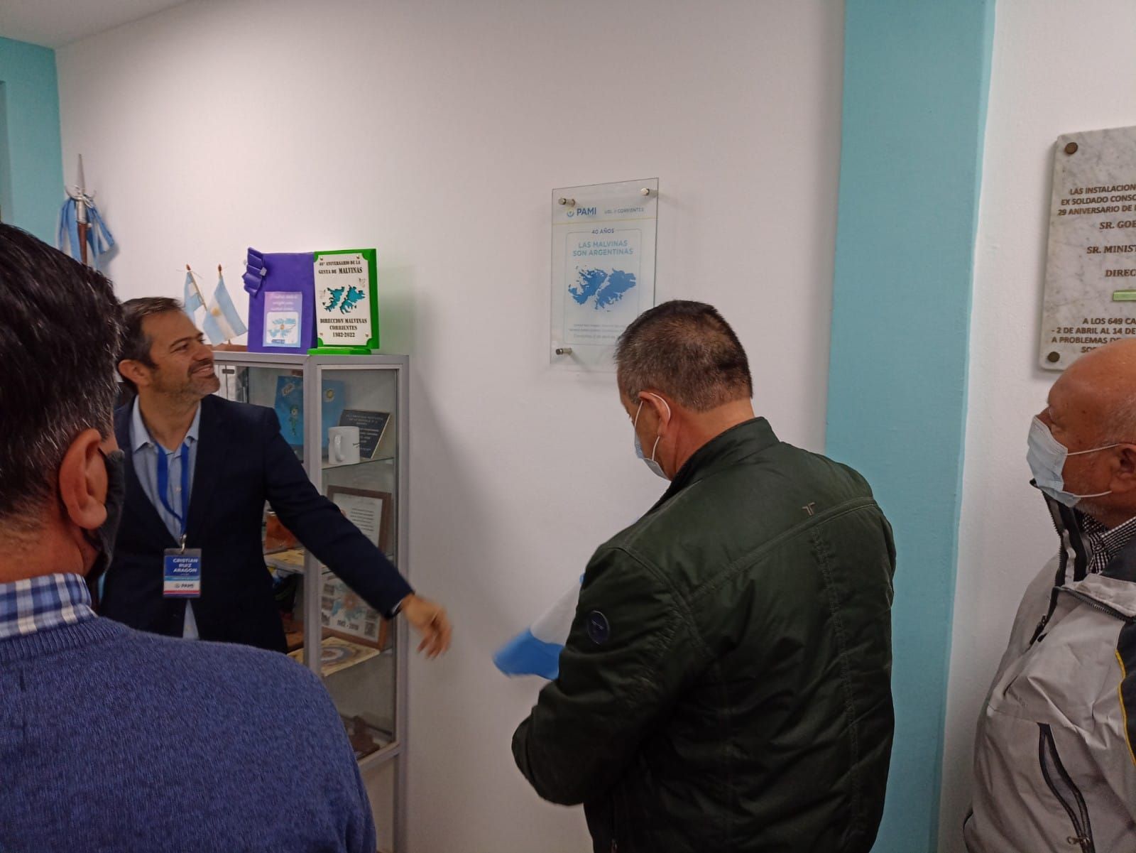 PAMI: descubrieron una placa en honor a los ex combatientes de Malvinas