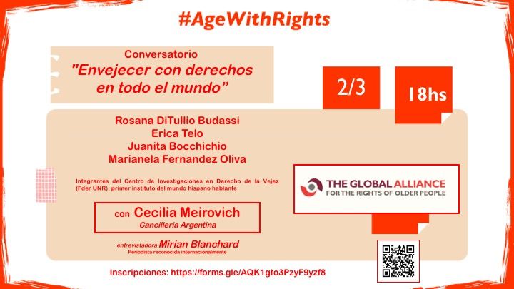 Conversatorio ”Envejecer con Derechos en todo el mundo”