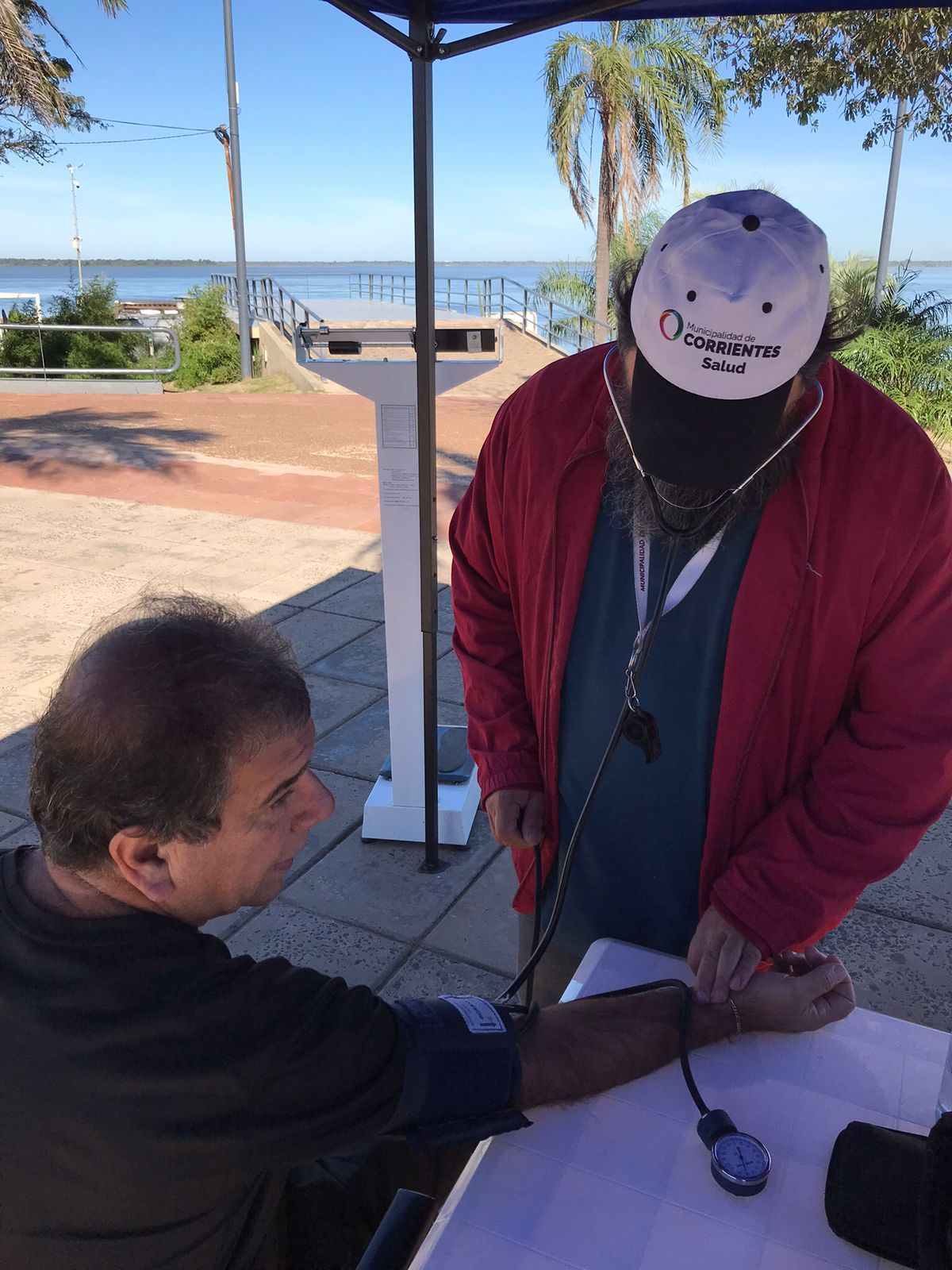Instalaron un puesto de control sanitario en la Costanera