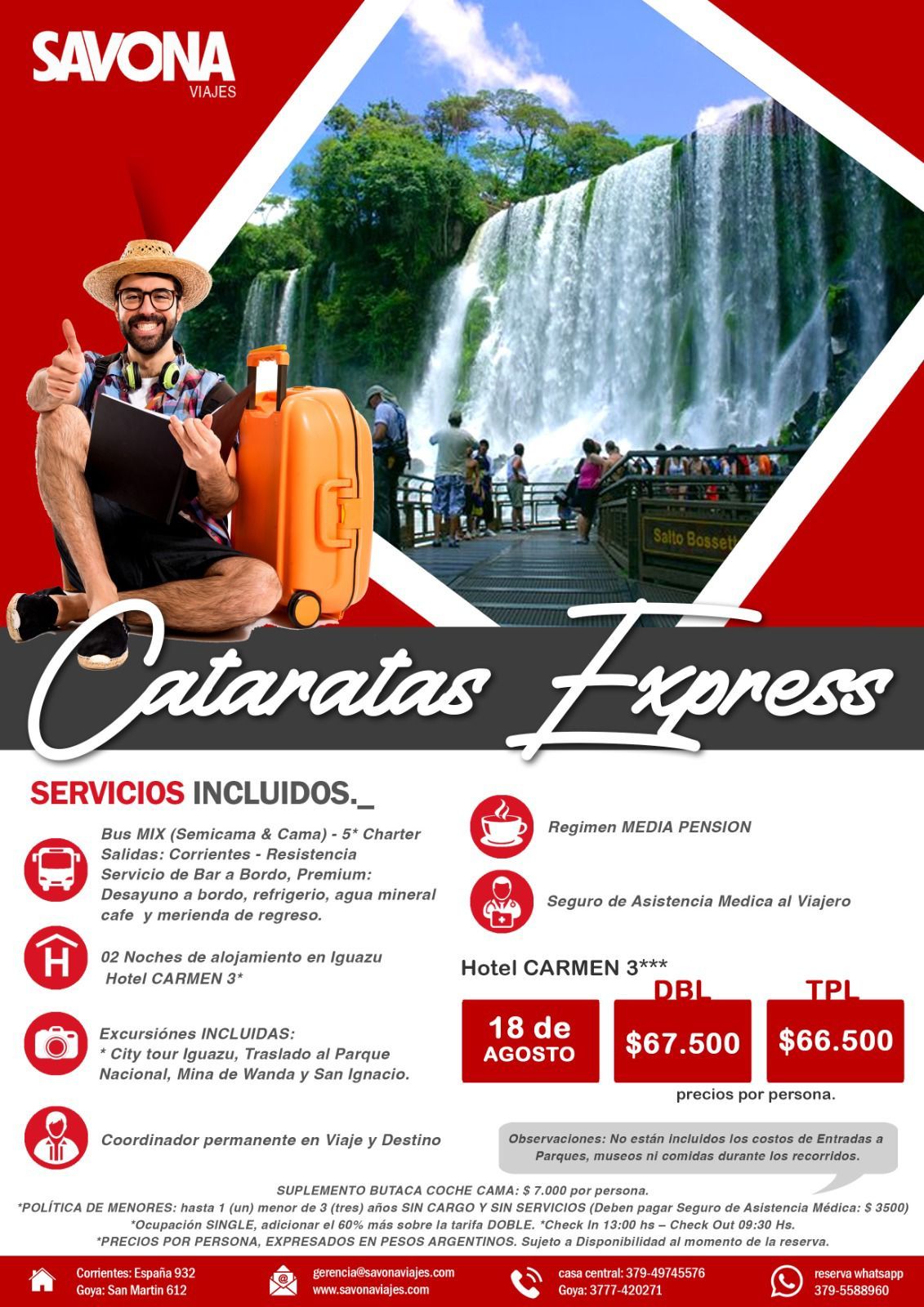 Destacada oferta de Savona Viajes para grupos de personas mayores