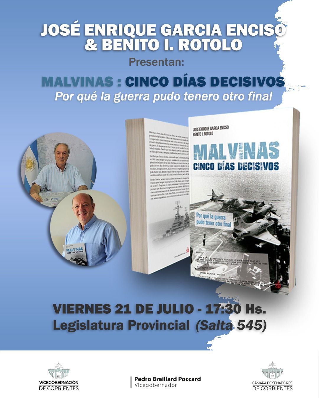 Presentan el libro “Malvinas: cinco días decisivos”