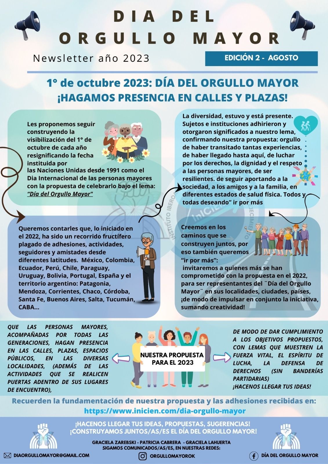 Proponen celebrar el ”Día del Orgullo Mayor”