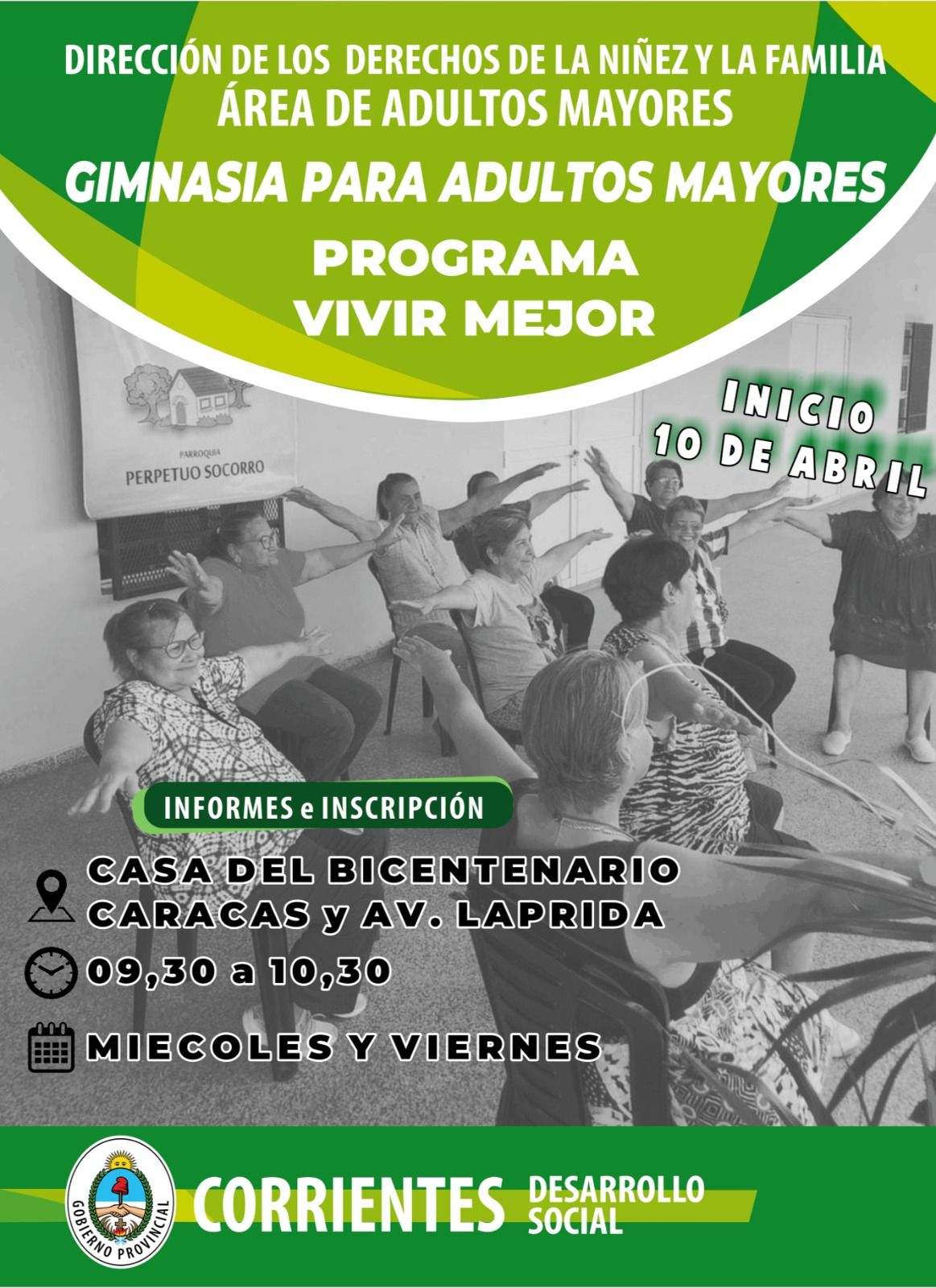 Invita a participar del “Programa Vivir Mejor”