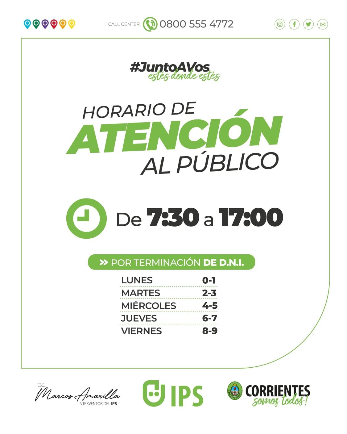 El IPSrenueva su horario de atención para optimizar el contacto con los jubilados