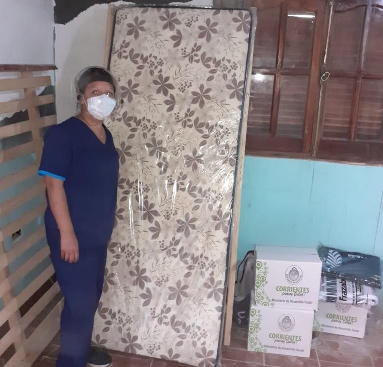 Desarrollo Social asistió a una persona mayor víctima de un incendio