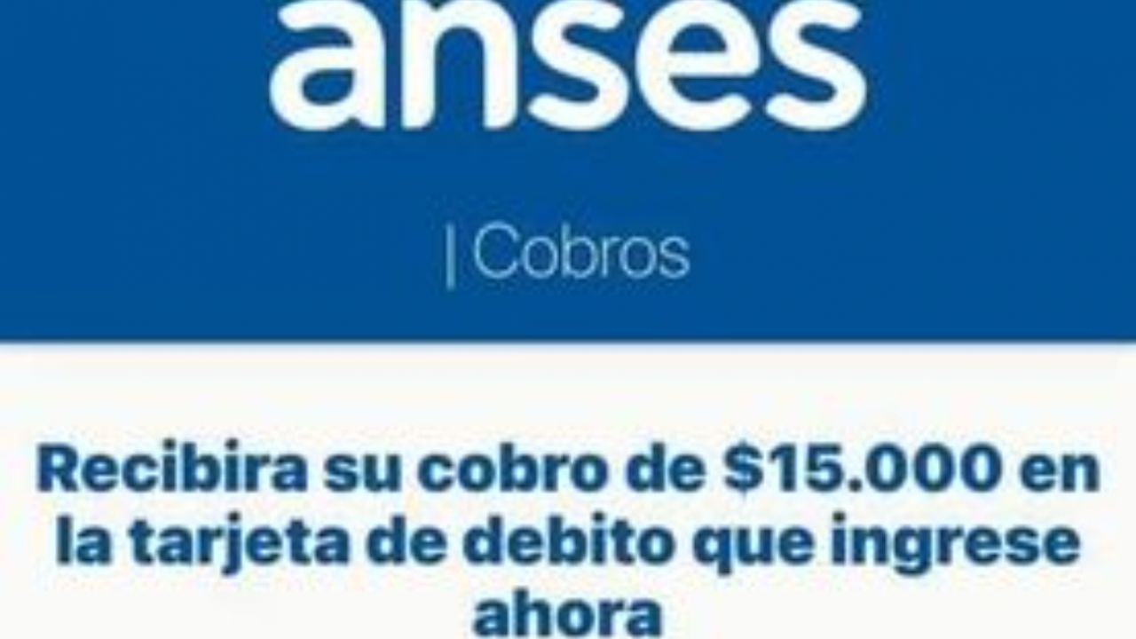 Se paga el bono de 70 mil pesos de ANSES