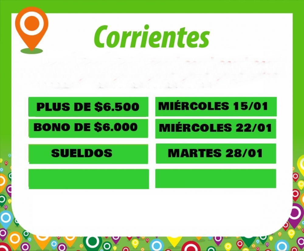 Provincia: conocé posibles fechas de pago del plus, bono y sueldos