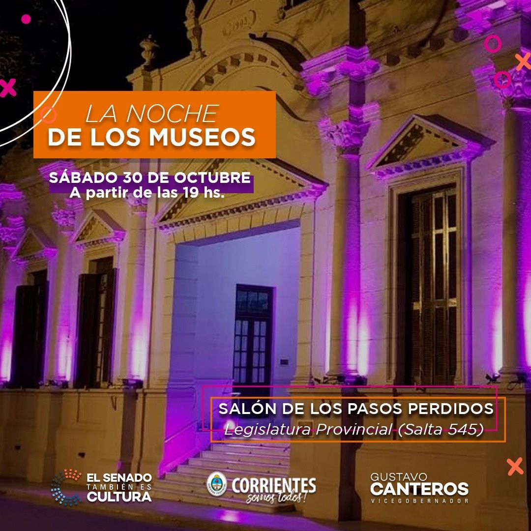 Noche de los Museos: habrá muestras, libros de autores correntinos y música