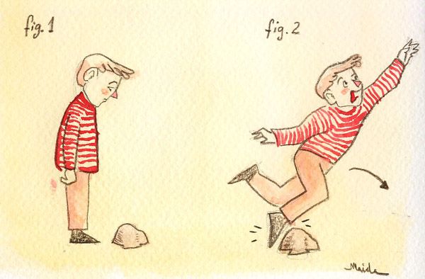 “¿Por qué los humanos tropezamos 100 veces con la misma piedra?” por Tona Galvaliz